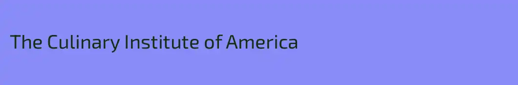 The Culinary Institute of America